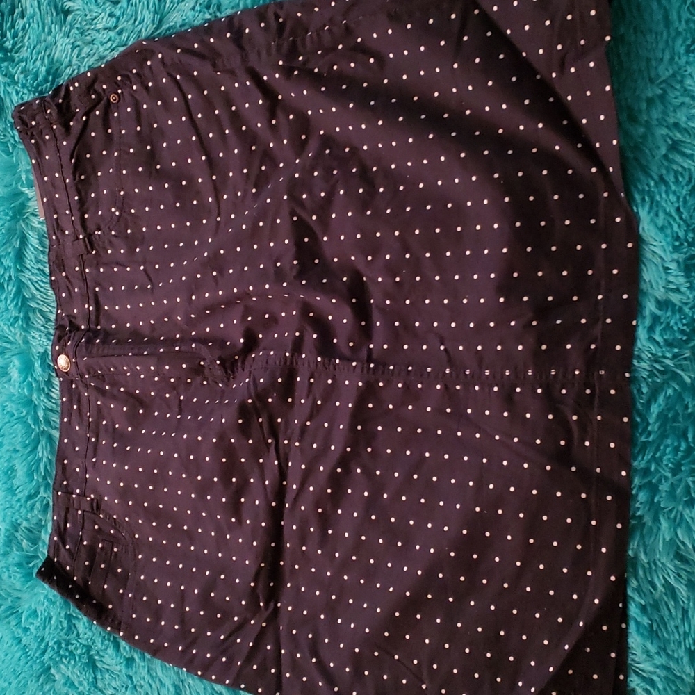NEW Basic Editions polka-dot skirt size XL